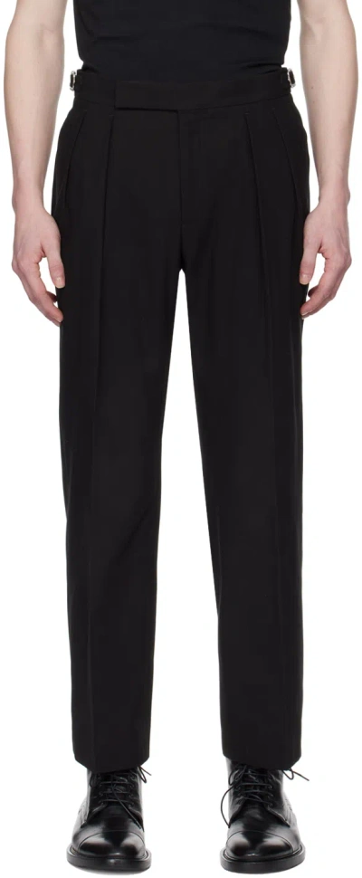 Paul Smith Black Pleated Trousers
