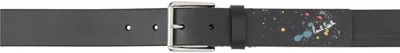 Paul Smith Black Printed Belt In 79 Blacks