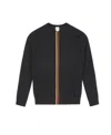 Paul Smith Round-neck Long-sleeved Sweater In Black