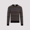 Paul Smith Pattern-intarsia Knitted Jumper In Black