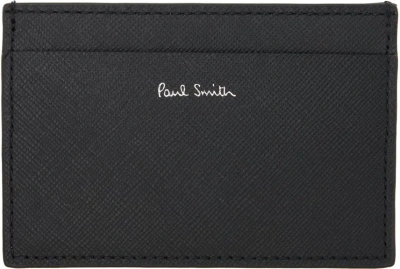 Paul Smith Black Signature Stripe Balloon Print Card Holder In 79 Blacks