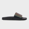 Paul Smith Stripe Band Slides In Multicolour
