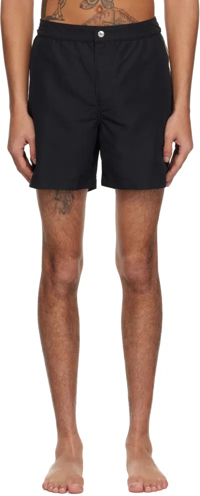 Paul Smith Black Signature Stripe Swim Shorts