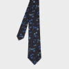 Paul Smith Black Silk Floral Tie