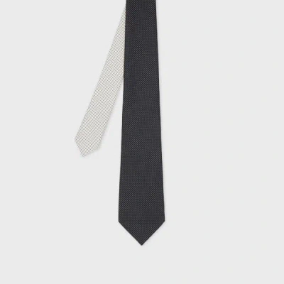 Paul Smith Black Silk Polka Dot Tie