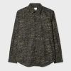 Paul Smith Black 'slide Notes' Print Shirt In Black