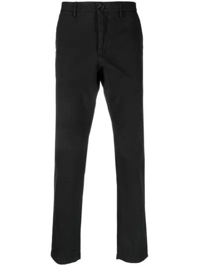 PAUL SMITH BLACK SLIM FIT CHINO TROUSERS