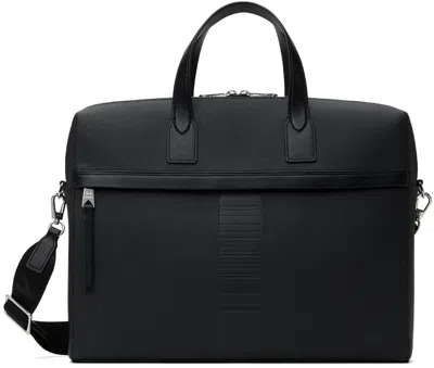 Paul Smith Black Slim Zip Folio Briefcase In 79