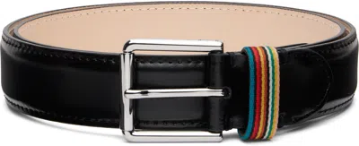 Paul Smith Black Stripe Keeper Belt