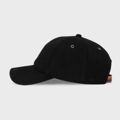 Paul Smith Black Suede Baseball Cap