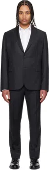 Paul Smith Black Tailored Two Button Suit In Black