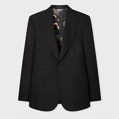 Paul Smith Black Textured Wool-lyocell Blazer