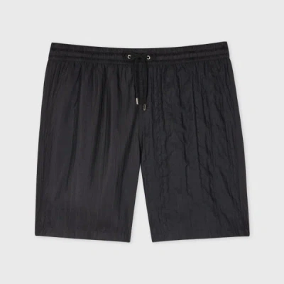 Paul Smith Black 'shadow Stripe' Long Swim Shorts