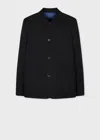 Paul Smith Black Two-ply Hopsack Wool Work Jacket In Black