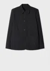 Paul Smith Black Two-way Stretch Work Jacket In Black