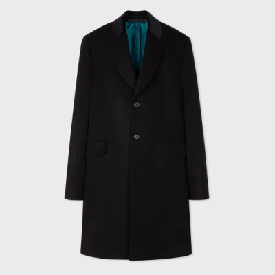 Paul Smith Black Wool-cashmere Epsom Coat