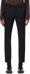 Paul Smith Black Wool Mohair Trousers In 79 Blacks