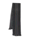 Paul Smith Men Scarf Db Side Strp In Black