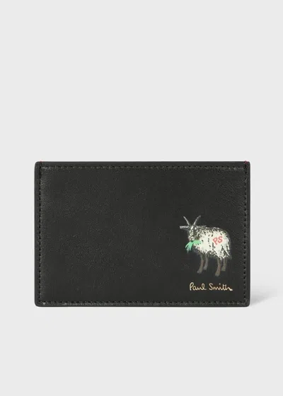 Paul Smith Black 'year Of The Goat' Card Holder