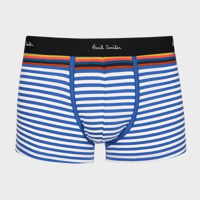 Paul Smith Blue And White Stripe Low-rise Boxer Briefs