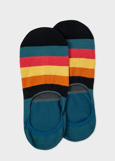 Paul Smith Blue 'artist Stripe' Loafer Socks Green