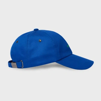 Paul Smith Blue 'bar Paul' Embroidered Cap