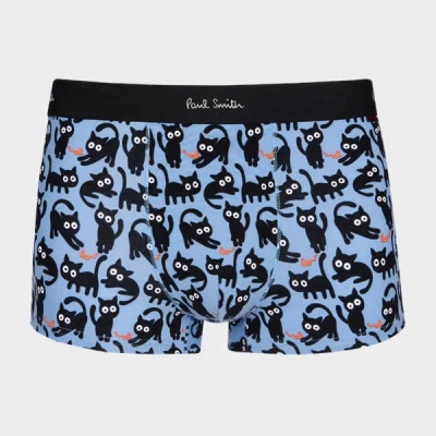 Paul Smith Blue 'cat' Print Boxer Briefs