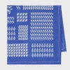Paul Smith Blue Contrast Motif 'bandana' Cotton Scarf In Blue