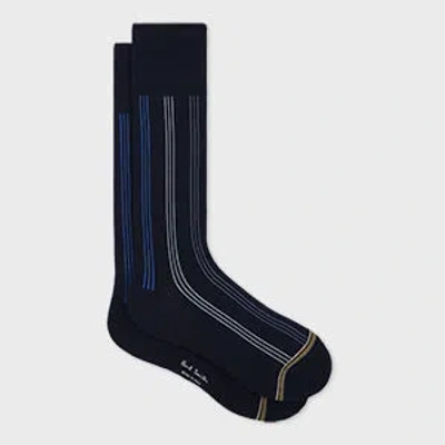 Paul Smith Blue Contrasting Stripe Socks