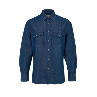 Paul Smith Blue Cotton Denim