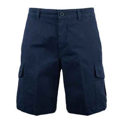 Paul Smith Blue Cotton-linen Blend Bermuda Shorts