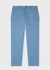 Paul Smith Blue Cotton-linen Trousers In Blue