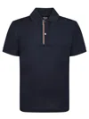 Paul Smith Signature Stripe-trim Polo Shirt In Blue