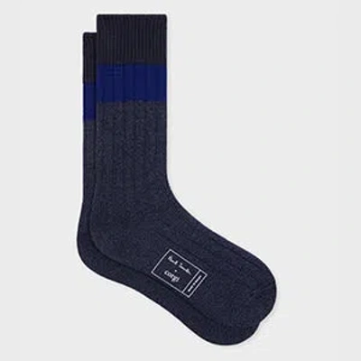 Paul Smith Blue Cotton Socks