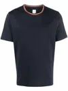 Paul Smith Blue Cotton T-shirt In Blue