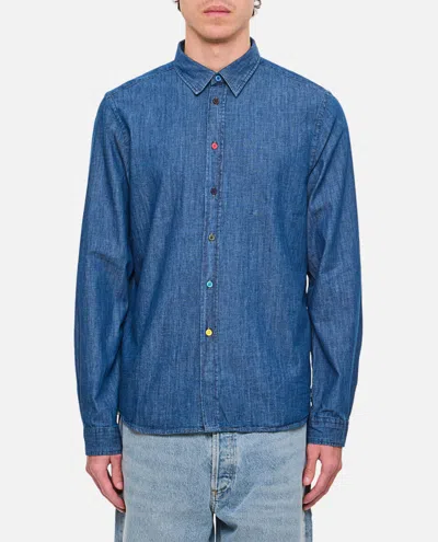 Paul Smith Blue Long Sleeve Shirt