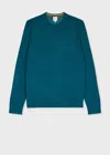 PAUL SMITH BLUE MERINO WOOL SWEATER