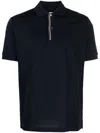 Paul Smith Signature Stripe-trim Polo Shirt In Blue