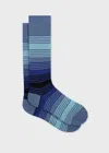 Paul Smith Isodore Ombre Dress Socks In Blue