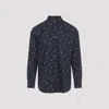Paul Smith Men's Regular Fit Shirt With All-over Print In Blue