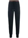 Paul Smith Signature Stripe Cotton Sweatpants In Blue