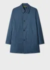 Paul Smith Blue 'storm System' Wool Mac With Detachable Gilet In Blue