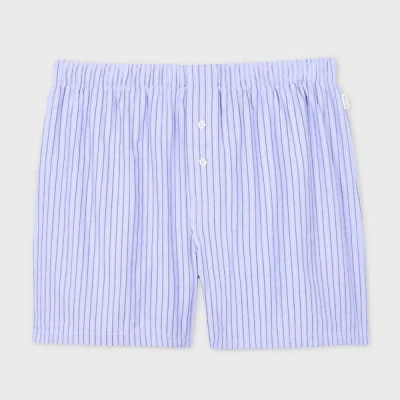 Paul Smith Blue Stripe Boxer Shorts
