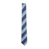 Paul Smith Horizontal Stripe Tie Regular Width Design In Blue