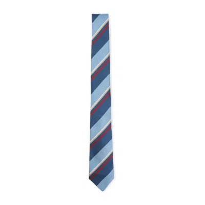 PAUL SMITH MEN BLUE STRIPED TIE, ONESIZE LUXURY TIES & BOWTIES FOR MEN DARVEYS