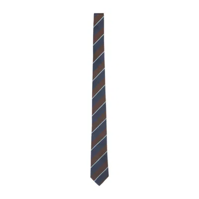 Paul Smith Blue Stripes Tie In Light Blue