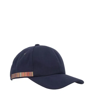 Paul Smith Blue Textured Baseball Cap