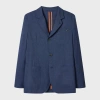 Paul Smith Blue Two-ply Merino Wool Patch-pocket Blazer In Blue
