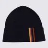 PAUL SMITH PAUL SMITH BLUE WOOL BEANIE