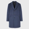 Paul Smith Blue Wool-cashmere Epsom Coat In Blue